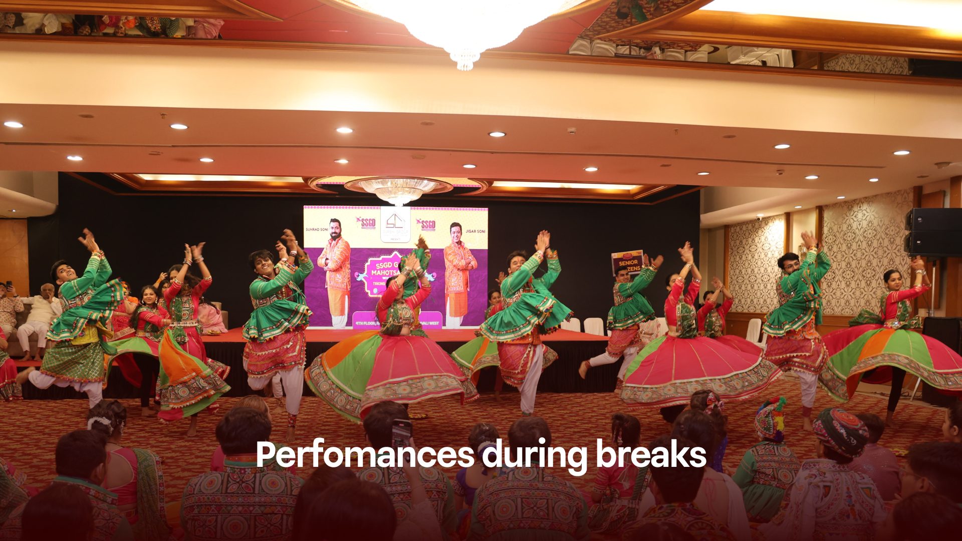 Performances during breaks